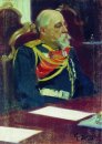 Retrato de um governador-geral da Finlândia NI Bobrikov 1903