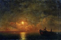 Moonlit Night Wrecked Ship 1871