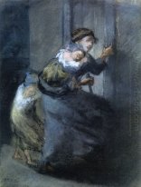 Mère et deux enfants