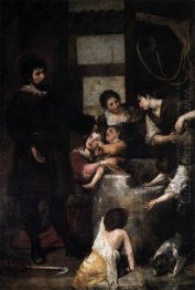 St. Isidore saves a child that had fallen in a well