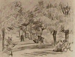 A Lane In The Public Garden With Benches 1888