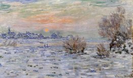 Winter On The Seine Lavacourt 1880