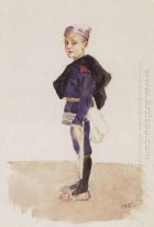 Portret van M P Konchalovsky In de kindertijd 1915