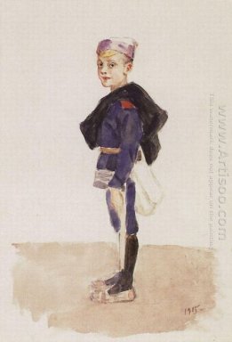 Portret van M P Konchalovsky In de kindertijd 1915