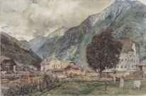 Uitzicht over Bckstein en De Ingang Van Anlauftal 1875