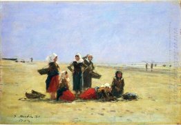 Women On The Beach At Berck 1881