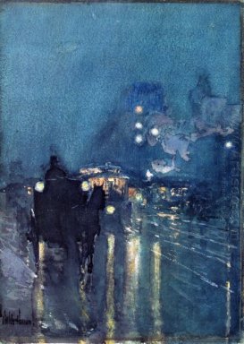 Nocturne del cruce ferroviario de Chicago 1893