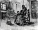 Peasant Woman Reeling Garn 1885