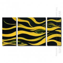 Hand-painted Oil Painting Abstract Oversized Wide - Set of 3