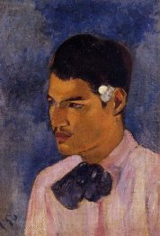 young man with a flower behind his ear 1891