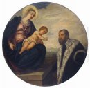 Madonna met Kind en Donor Tintoretto