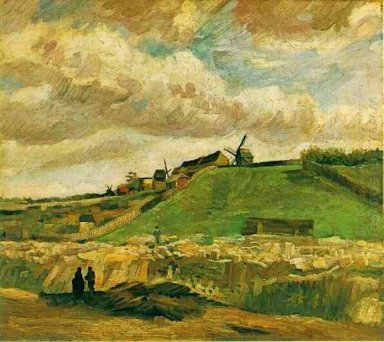 The Hill Of Montmartre Dengan Quarry 1886