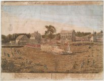 Placa I. A batalha de Lexington, abril 19, 1775