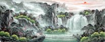 Waterfall - Chinese Painting