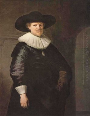 Portret van Een Man misschien wel De Dichter Jan Harmensz Krul 1