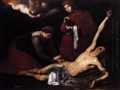 St. Sebastian Tended von den heiligen Frauen