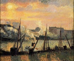 quay in rouen sunset 1896