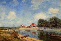 loing dam at saint mammes 1885