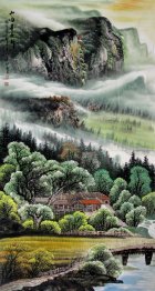 A farmhouse - Chinese painting