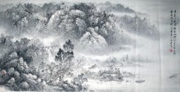 Mountains, river - Chinese Painting