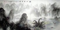 Montagnes, l'eau - peinture chinoise