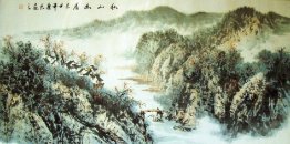 Village in the Mountains - Chinese Painting