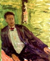 Portrait of a gentleman (green background)