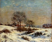 paysage sous la neige Upper Norwood 1871