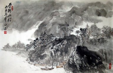 Montagnes et l\'eau - peinture chinoise