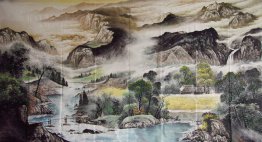 Cascade - peinture chinoise