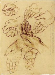 Study Sheet With Seven Hands 1885