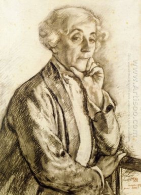 Portret van Maria Van Rijsselberghe 1919