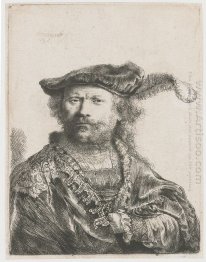 Self Portrait In Velvet Cap And Plume 1638