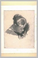 Head Of A Young Woman Leaning Three Quarters Right