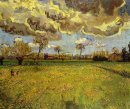 Landschaft unter einem stürmischen Himmel 1888