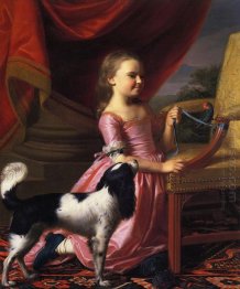 Young Lady With A Bird And Dog 1767