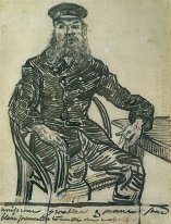 Joseph Roulin Sitting In A Cane Chair Three Quarter Length 1888