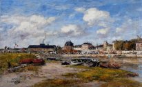 Hamnen i Trouville Lågvatten 1897