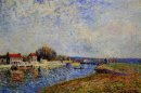 De dam loing canal at saint mammes 1884