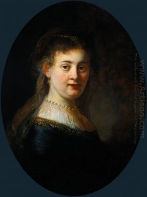 Buste de jeune femme Saskia Van Uylenburgh Probablement 1633