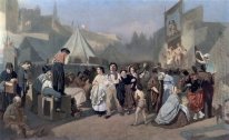 Celebration In The Outskirts Of Paris In Montmartre 1864