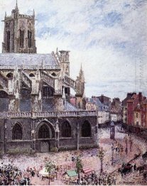 the church of saint jacues dieppe rainy weather 1901