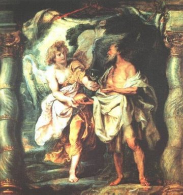 Il profeta Elia Ricezione Pane e acqua da un angelo 1625 -