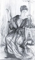 Skizze für ein Porträt von P I Scherbatova 1911 1