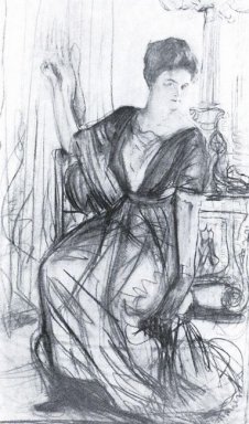 Sketch For A Portrait Of P I Scherbatova 1911 1