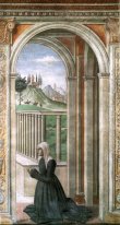 Porträt des Donor Francesca Pitti Tornabuoni 1490