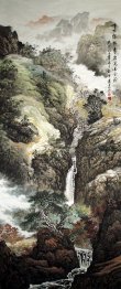 Montagna, Cascata - pittura cinese