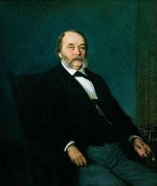 Portrait Of Ivan Aleksandrovich Goncharov 1874