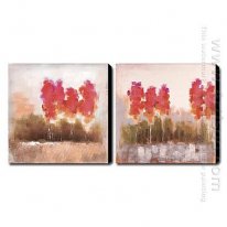 Hand-painted Oil Painting Abstract - Set of 2