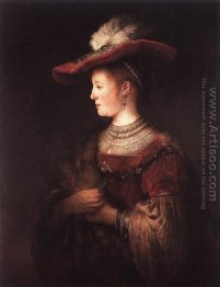 Saskia in Pompous Dress c. 1642